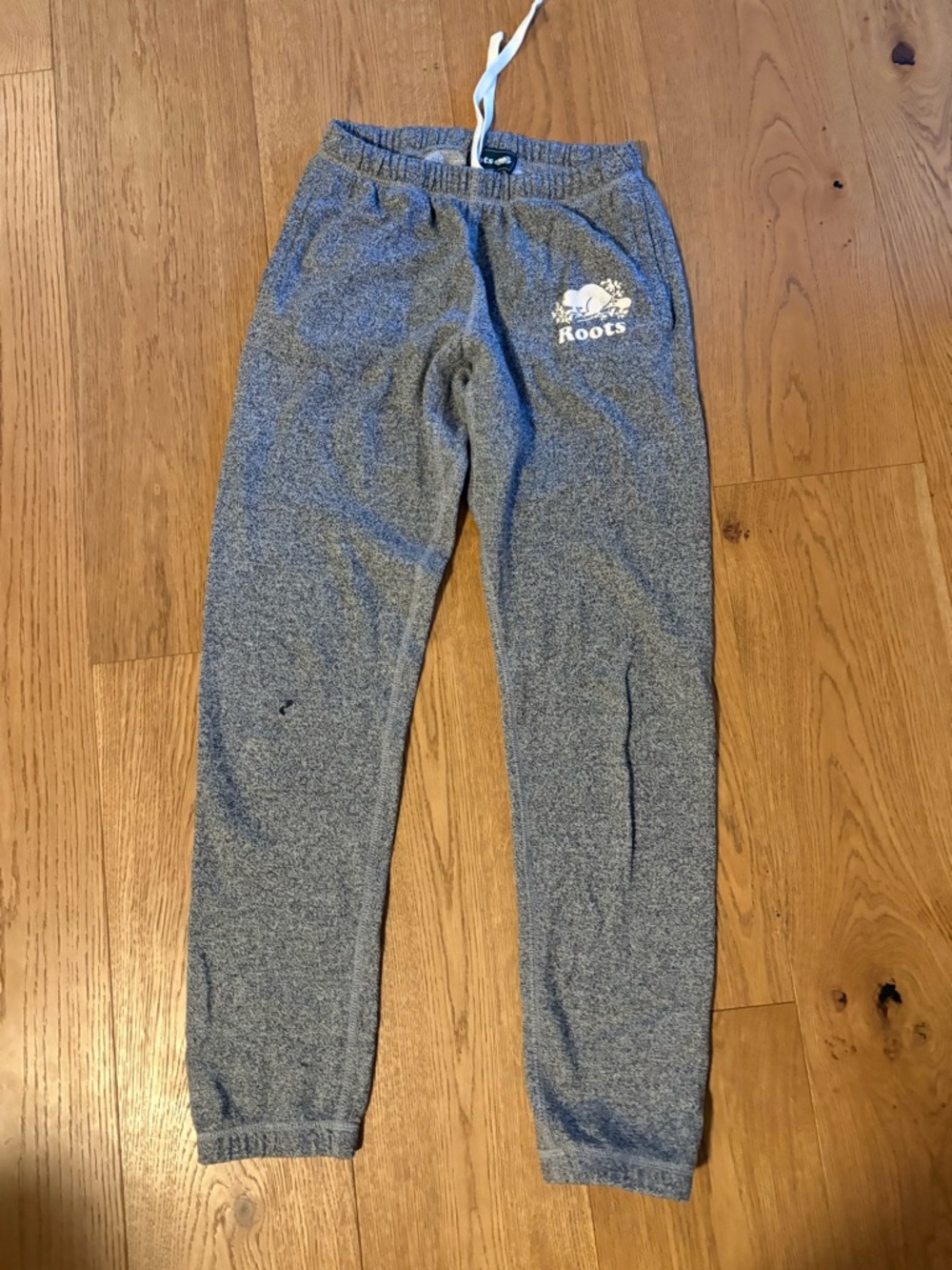 Roots Women’s Gray Heather Sweatpants with Logo